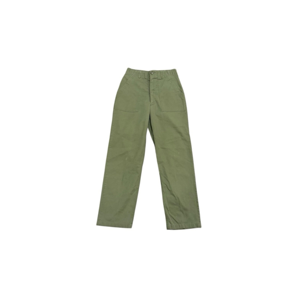 Rare Vtg 80s COASTAL INDUSTRIES Fatigues Pants Army Military Green SZ 30x31 - Picture 2 of 9